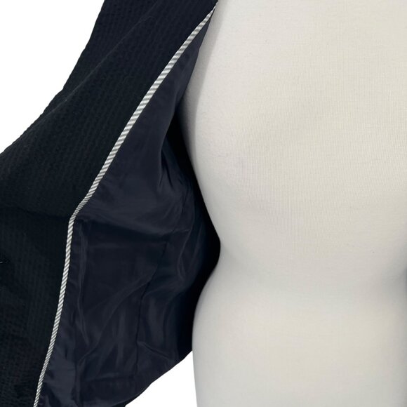 J. Crew Eniko Seersucker One Button Blazer Suit Jacket Black Size 2 - Picture 8 of 15